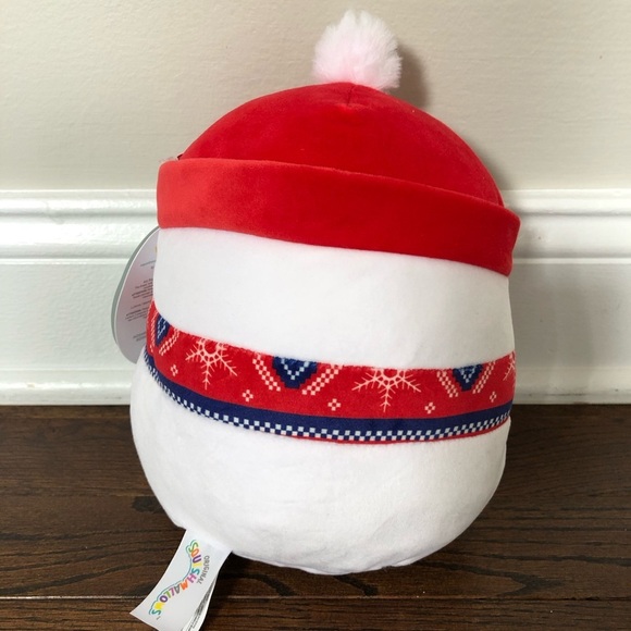 *NWT* Squishmallows Holiday 8” Manny the Snowman w/Fuzzy Hat - Picture 3 of 8